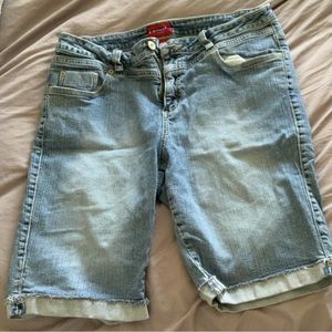 Denim Bermuda Shorts